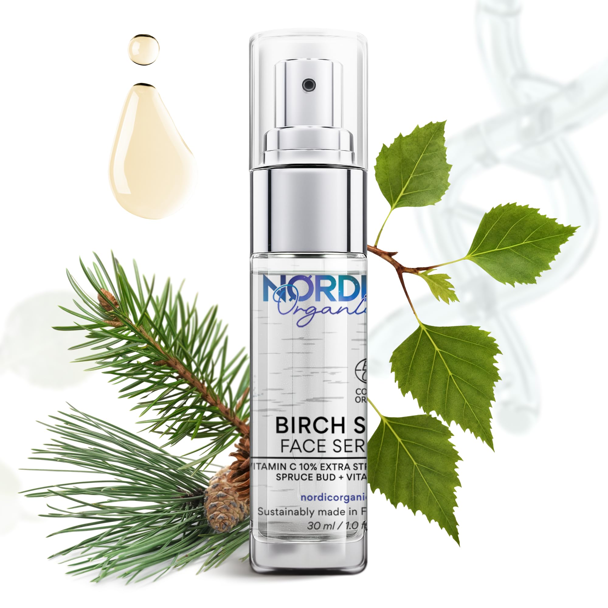 Amazon.com: Nordic Organic Vitamin C Serum 10% – COSMOS Certified